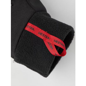 Warm tactile fleece gloves Hestra Windshield Liner Gloves-Noir