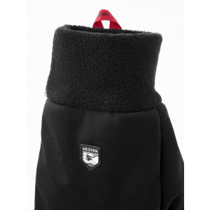 Warm tactile fleece gloves Hestra Windshield Liner Gloves-Noir