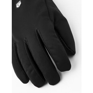 Warm tactile fleece gloves Hestra Windshield Liner Gloves-Noir