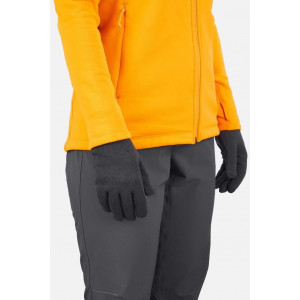 Gants chauds et légers en Thermolite® Rab Stretch Knit Gloves-Noir