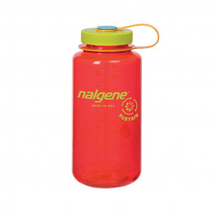Nalgene Wide Mouth Sustain Water Bottle 1L - Pomegranate