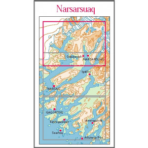 N° 1 - Narsarsuaq – Groenland Sud – Carte de randonnée - 1 :100 000