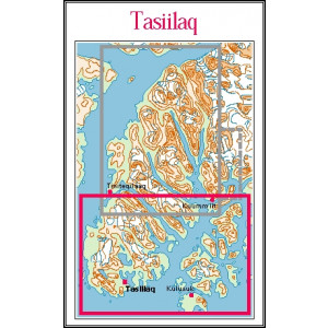 N° 6 - Tasiilaq/Kulusuk – Groenland Est – Carte de randonnée - 1 :100 000