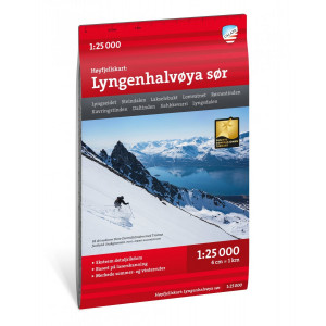 Carte Høyfjellskart Lyngenhalvøya sør 1:25 000