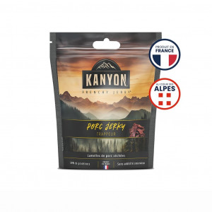 High protein dried meat snacks Kanyon Jerky Porc Trappeur - 50 g