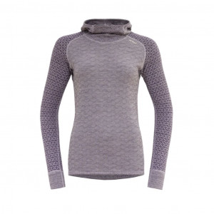 Soft, comfortable underwear Devold Kvitegga Merino 230 Hoodie Woman-Orchid