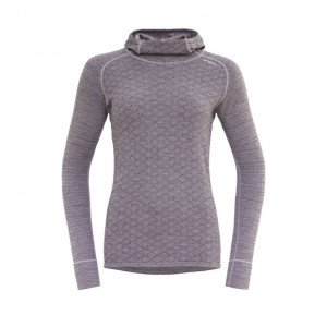 Soft, comfortable underwear Devold Kvitegga Merino 230 Hoodie Woman-Orchid