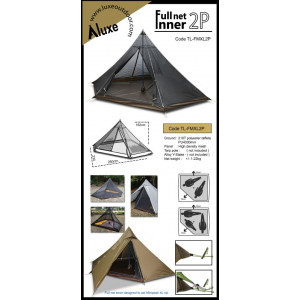 Luxe Outdoor Full Net Inner 2P