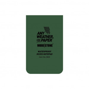 Waterproof and durable all-weather notebook Modestone Waterproof Micro Notepad 50x85 mm - vert