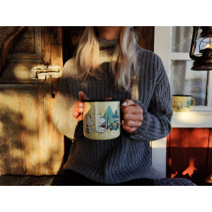 Mug émaillé Enamel mug 8dl Campers - Camping
