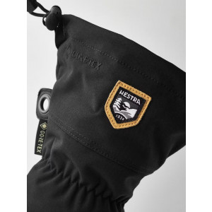 Warm, waterproof leather mittens Hestra Army Leather Gore-Tex Mitt-Black