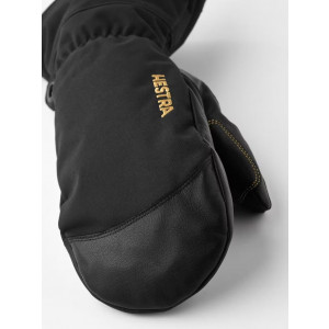Warm, waterproof leather mittens Hestra Army Leather Gore-Tex Mitt-Black