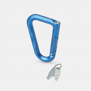 Aluminium carabiner with locking system Matador Betalock - Bleu