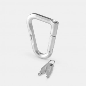 Aluminium carabiner with locking system Matador Betalock - Acier