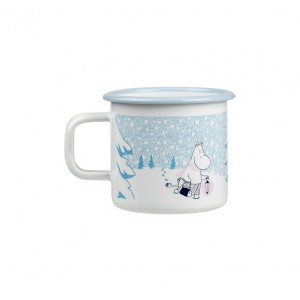 Muurla Moomin enamel mug Let it Snow 3,7dl