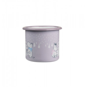 Moomin enamel mug Snowfall 2,5dl