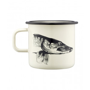 Tasse en émail Muurla Enamel Mug 3,7dl Brochet / Truite - Pike & Trout