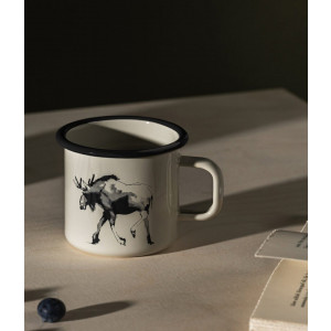 Tasse en émail Muurla Enamel Mug 3,7dl Elan / Elk