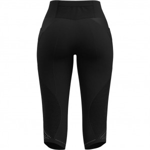 Pantalon corsaire de trail Crazy Mid-Short Pressure Woman - Noir