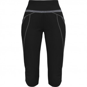 Lightweight hiking capri trousers Crazy Mid-Short Exit Woman - Noir/ Black