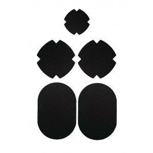 All-textile repair patches FabPatch Stretch Yönmusta-Noir