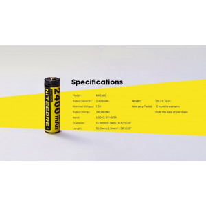 Nitecore Pack 4x Batteries NH2400