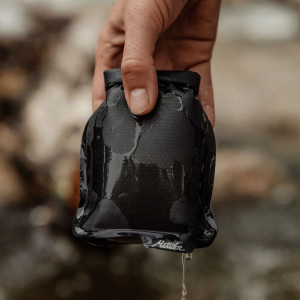 Waterproof, breathable soap bag Matador Flatpak Soap Bar Case - Gris foncé/Charcoal