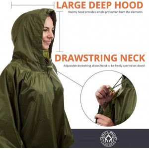 Arcturus Lightweight Waterproof Rain Poncho