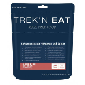 Poulet à la crème, pâtes et épinards - Trek’n eat 