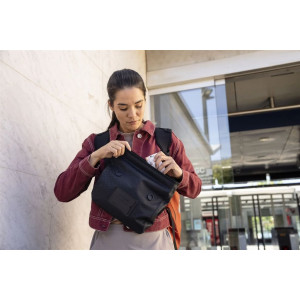 Lightweight, waterproof handlebar bag Ortlieb Sling-Bag Metrosphere - Noir/Black Embossed