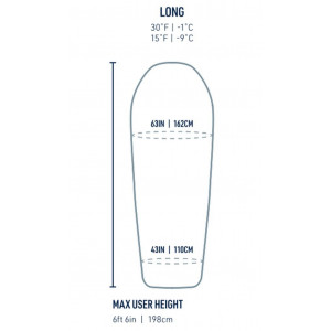 2/3-season synthetic sleeping bag Sea to Summit Boab Synthetic -1C/30F- Long