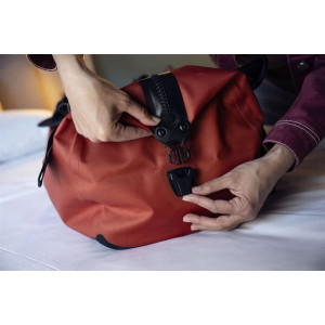 Lightweight, robust and waterproof travel bag Ortlieb Duffle Lite - Orange/Roiboos