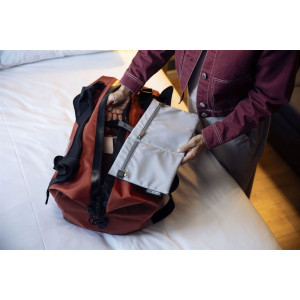 Lightweight, robust and waterproof travel bag Ortlieb Duffle Lite - Orange/Roiboos