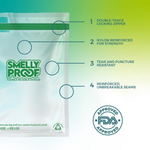Smelly Proof Heavy-Duty Storage Bags Variety Pack - Set of 4