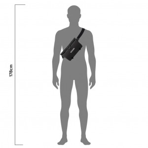 Small, lightweight, waterproof bikepacking bag Ortlieb Velo-Sling - Noir/Black Matt