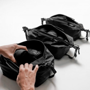 Set of 3 cube-shaped bags Matador Gear Cube 3-pack -Noir