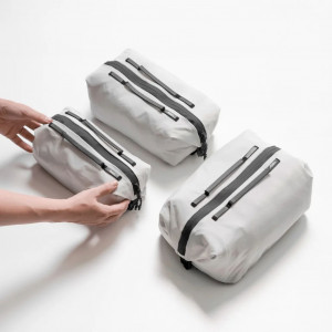 Set of 3 cube-shaped bags Matador Gear Cube 3-pack -Blanc