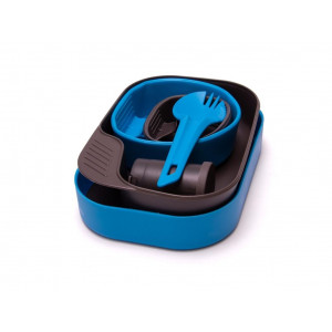 Lightweight and compact camping meal kit Wildo Camp-A-Box Complete - Bleu/Light Blue