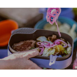 Lightweight and compact camping meal kit Wildo Camp-A-Box Complete - Mauve