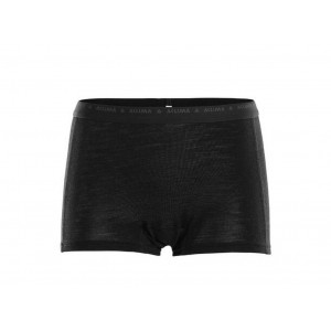 Shorty en laine mérinos Aclima WarmWool Hipster Woman-Noir