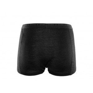 Shorty en laine mérinos Aclima WarmWool Hipster Woman-Noir
