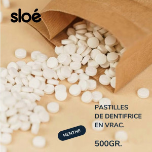 Sloé Solid toothpaste tablets - mint refill sachet (x240)