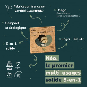 Sloé Neo multi-purpose solid 5 in 1 organic