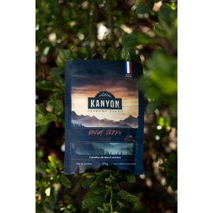 High-protein dried meat snacks Kanyon Jerky Natural Beef