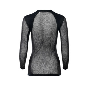 Sous-vêtement en laine mérinos Aclima WoolNet Light Crew Neck Woman - Jet Black