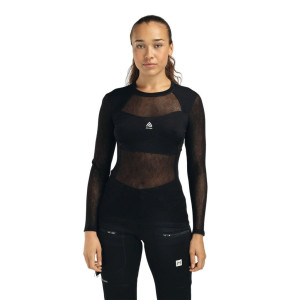 Sous-vêtement en laine mérinos Aclima WoolNet Light Crew Neck Woman - Jet Black