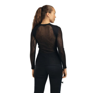 Sous-vêtement en laine mérinos Aclima WoolNet Light Crew Neck Woman - Jet Black