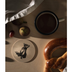 Sous-verre en bois Muurla Teemu Järvi coaster 10cm Renard / Fox