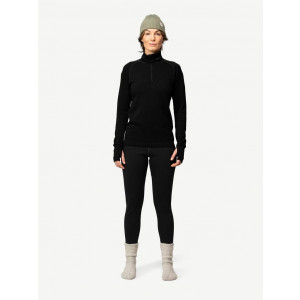 Devold Expedition Merino 235 Z.Neck Woman - Black