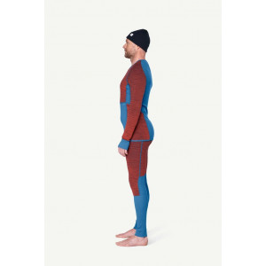 Long-sleeved merino wool underwear Devold Tuvegga Merino Shirt Man - Cayenne